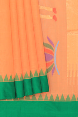 Collection of Uppada Peach Saree in a gallery layout