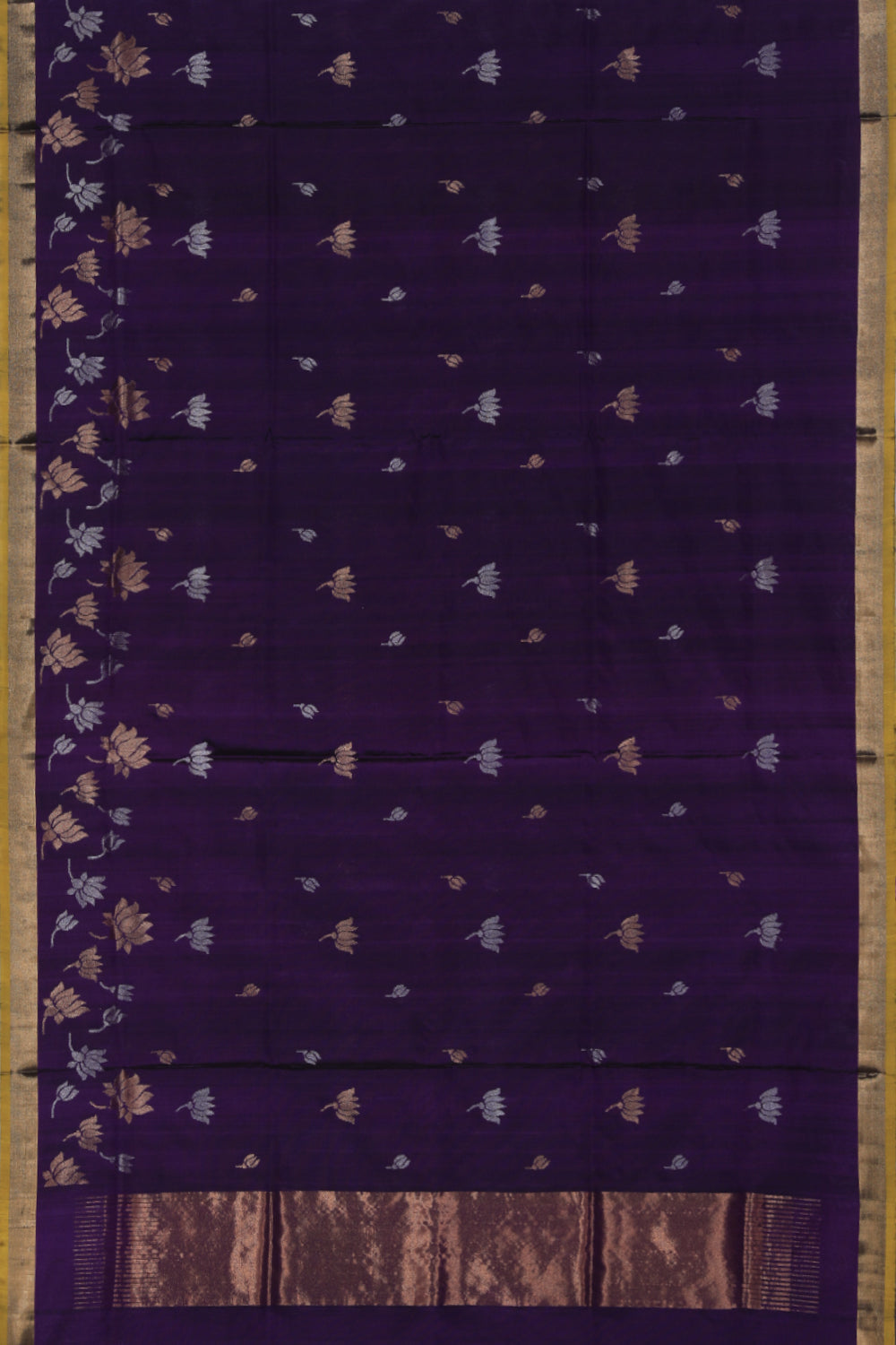 Collection of Uppada Silk Violet Saree in a gallery layout