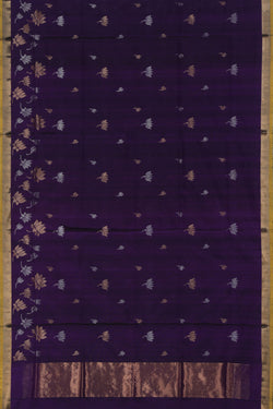 Collection of Uppada Silk Violet Saree in a gallery layout