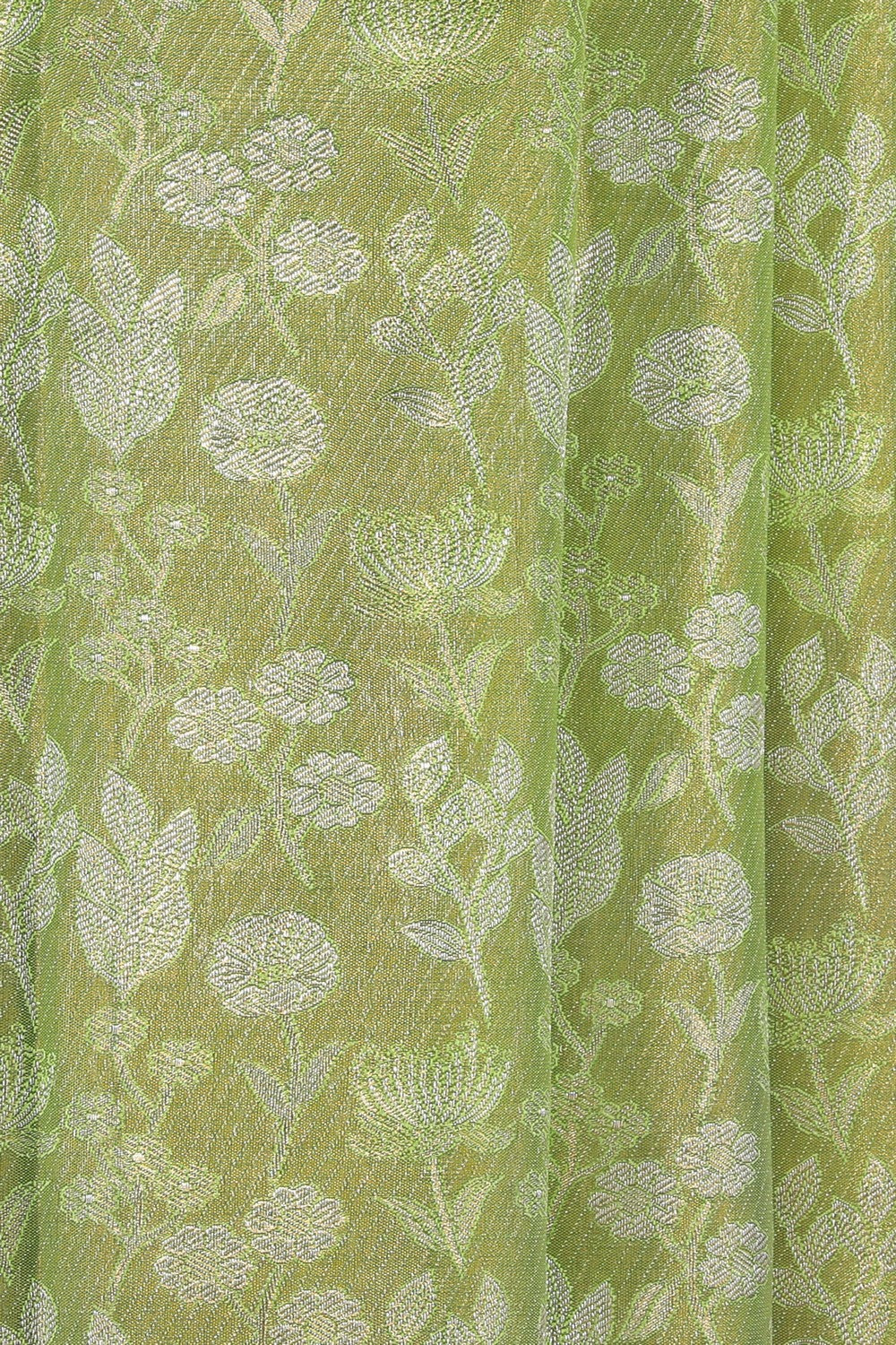 Kanchipattu Brocade Spring Green Saree