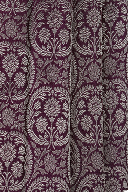 Image of Kanchipattu Brocade Violet Saree