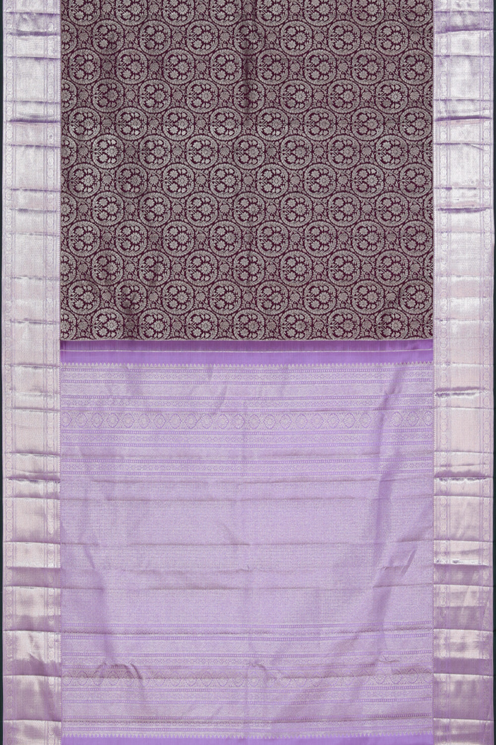 Kanchipattu Brocade Violet Saree