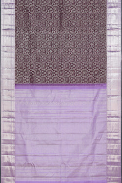 Image of Kanchipattu Brocade Violet Saree