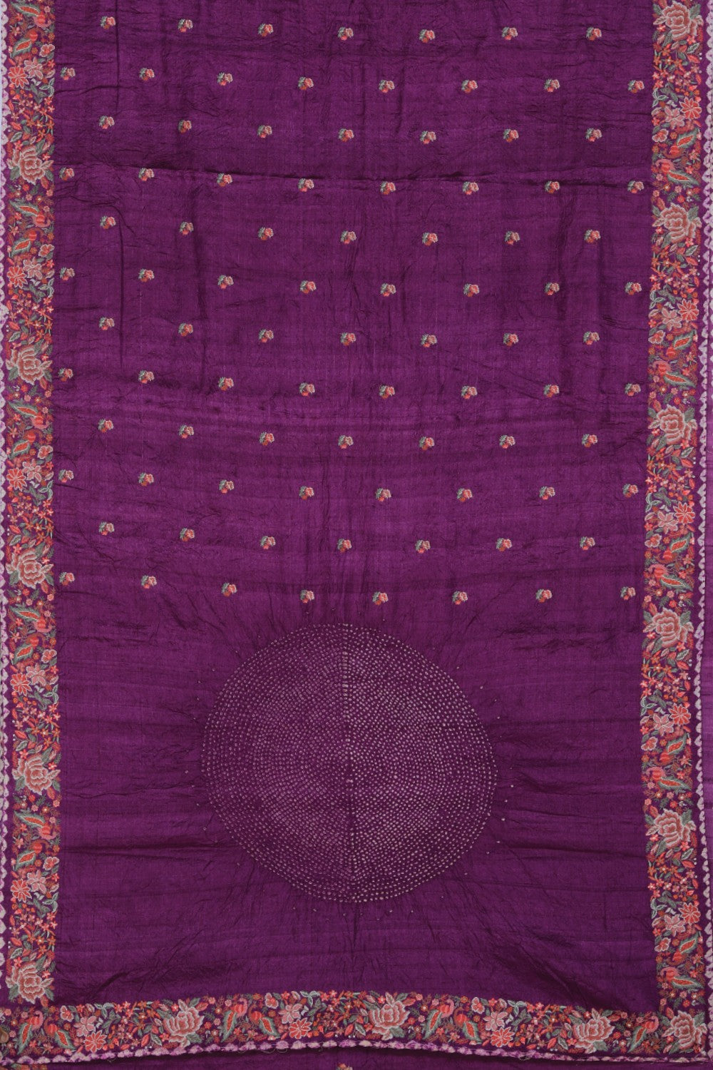 Image of Beautiful Embroidered Magenta Pink Saree