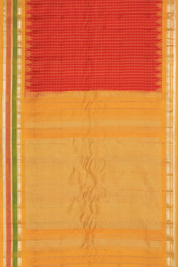 Image of Gadwal Red Saree