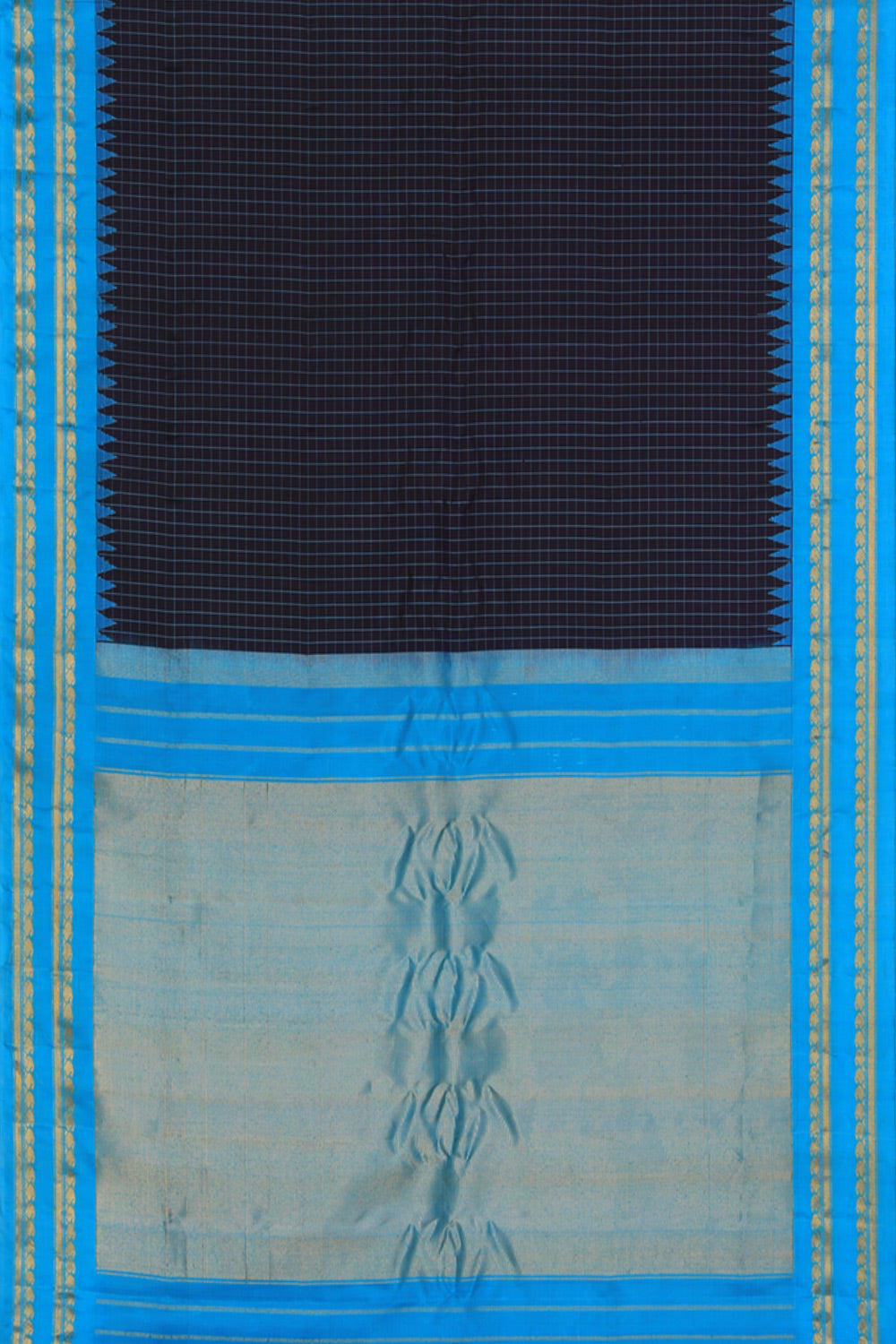 Gadwal Silk Violet Saree