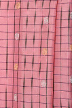 Image of Gadwal Silk Pink Saree