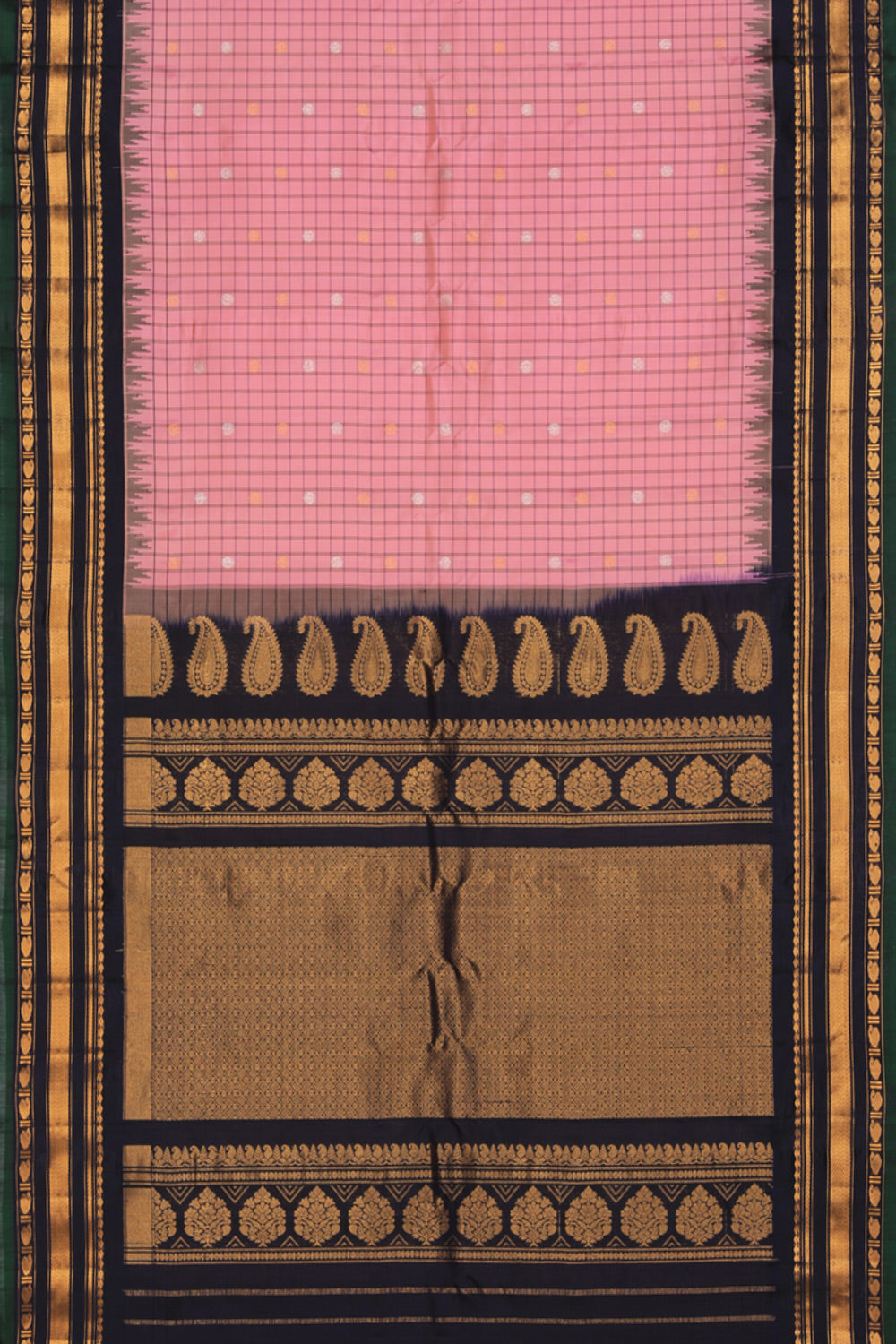 Gadwal Silk Pink Saree