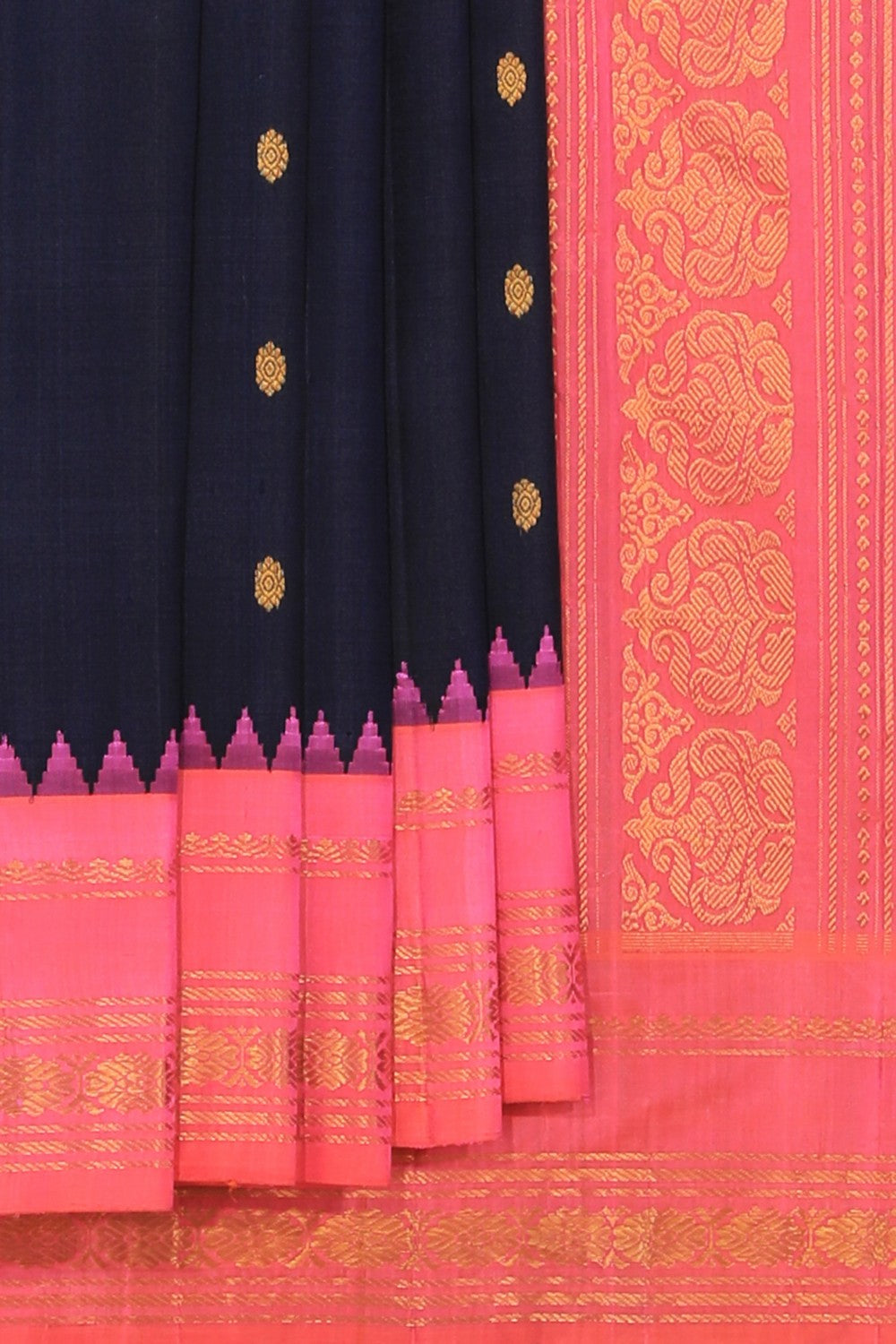 Image of Gadwal Black Saree