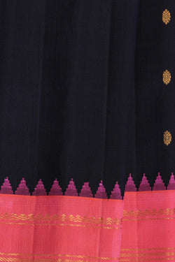 Image of Gadwal Black Saree