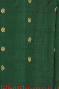 Image of Gadwal Silk Green Saree