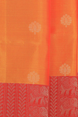 Collection of South Silk Mustard Saree in a gallery layout