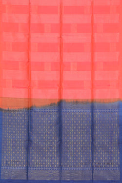 Collection of South Silk Coral-Pink Saree in a gallery layout