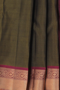 Collection of South Silk Green Saree in a gallery layout