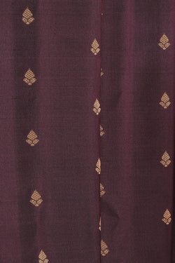 Image of Gadwal Silk Coffee Brown Saree