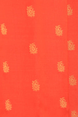 Image of Gadwal Silk Orange Saree