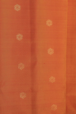 Image of Gadwal Silk Orange Saree