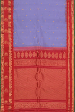 Image of Gadwal Silk Purple Saree