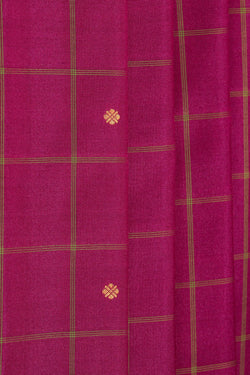 Image of Gadwal Silk Plum Violet Saree