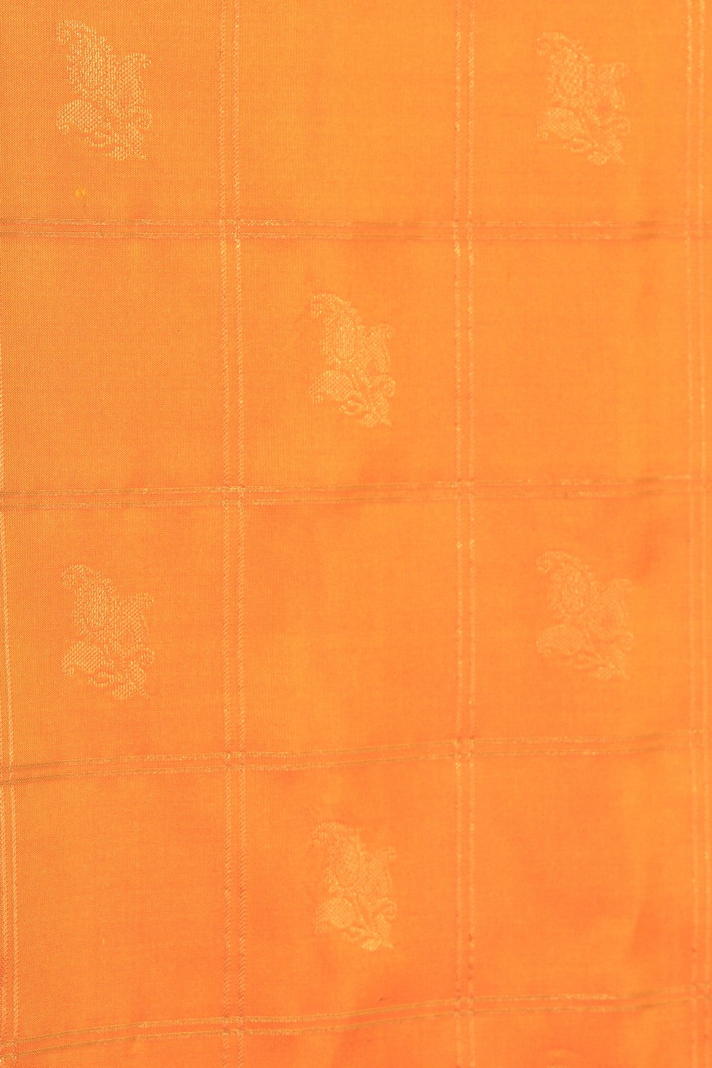 Gadwal Silk Orange Saree