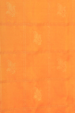 Image of Gadwal Silk Orange Saree