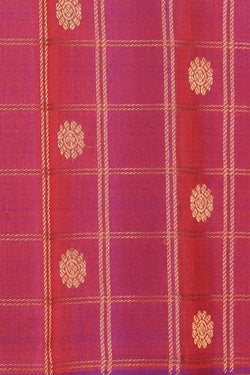 Image of Gadwal Silk Purple Saree