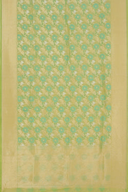 Image of Kora Silk Spring Green Saree