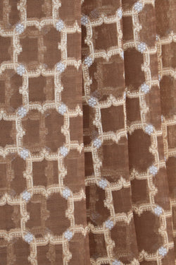 Image of Kora Silk Brown Saree