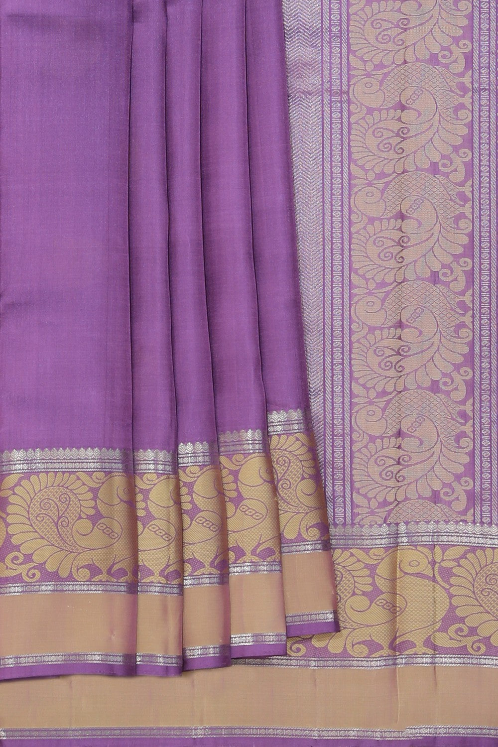 Collection of South Silk Purple Saree in a gallery layout