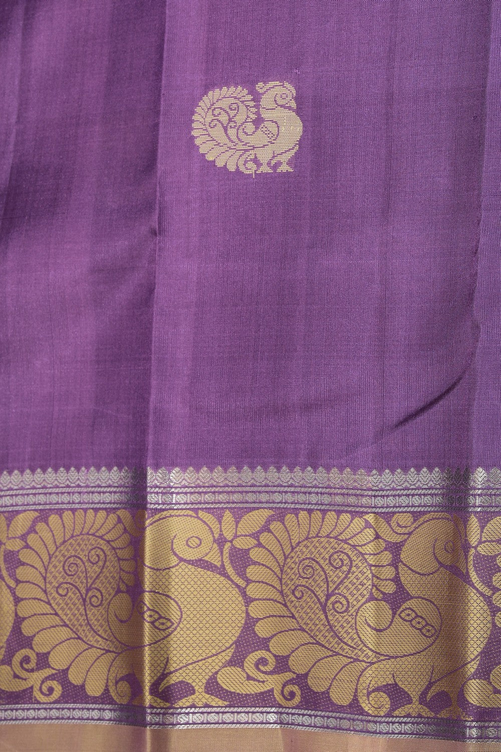 Collection of South Silk Purple Saree in a gallery layout