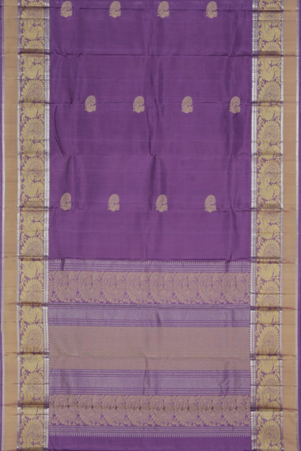 Image of South Silk Purple Saree