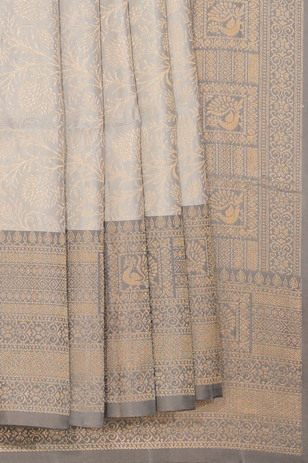 Collection of South Silk Light Grey Saree in a gallery layout