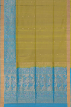 Collection of South Silk Light Green Saree in a gallery layout