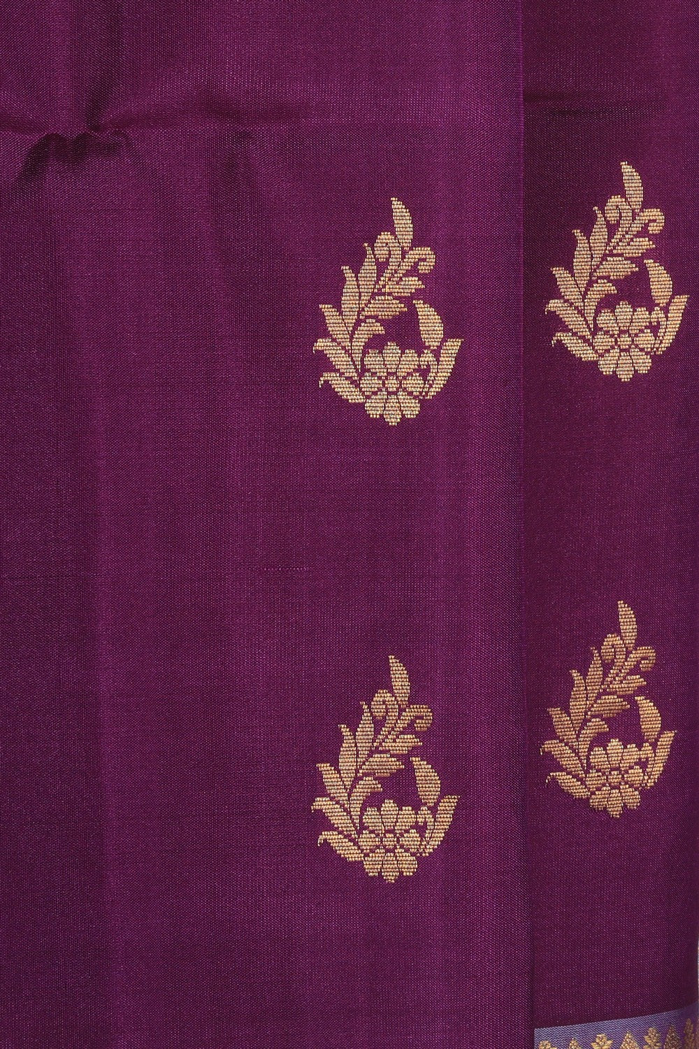 Collection of South Silk Violet Saree in a gallery layout