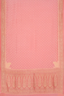 Collection of Banarasi Georgette Light Pink Saree in a gallery layout