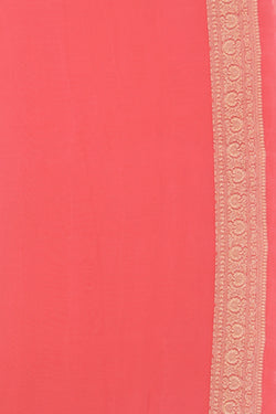 Collection of Banarasi Georgette Light Pink Saree in a gallery layout