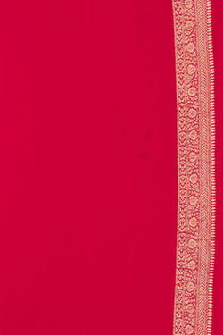 Collection of Banarasi Georgette Magenta Saree in a gallery layout