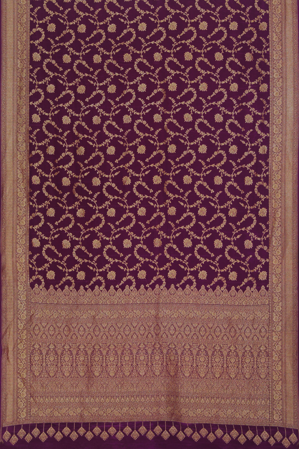 Collection of Banarasi Georgette Purple Saree in a gallery layout