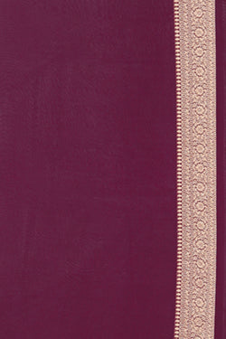 Collection of Banarasi Georgette Violet Saree in a gallery layout