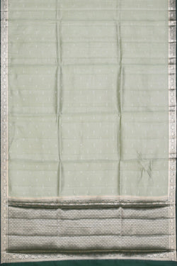 Image of Simple Yet Elegant Silk Pista Green Saree