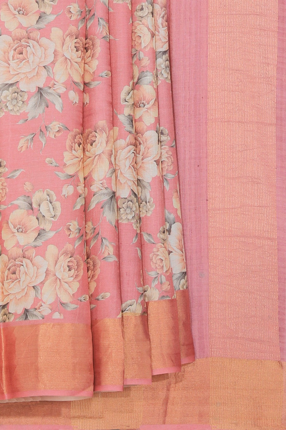 Collection of Tussar Silk Pink Saree in a gallery layout