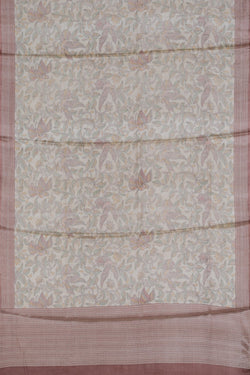 Collection of Tussar Silk Beige Saree in a gallery layout