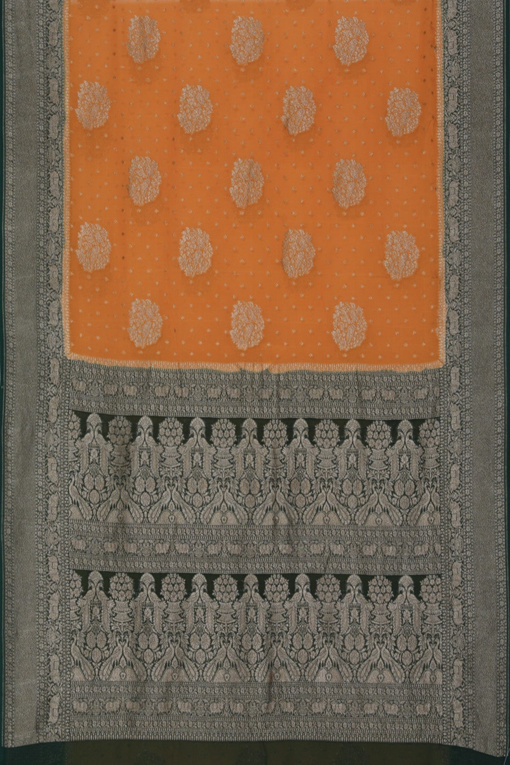 Image of Banarasi Georgette Mustard Saree