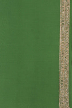 Collection of Banarasi Georgette Green Saree in a gallery layout