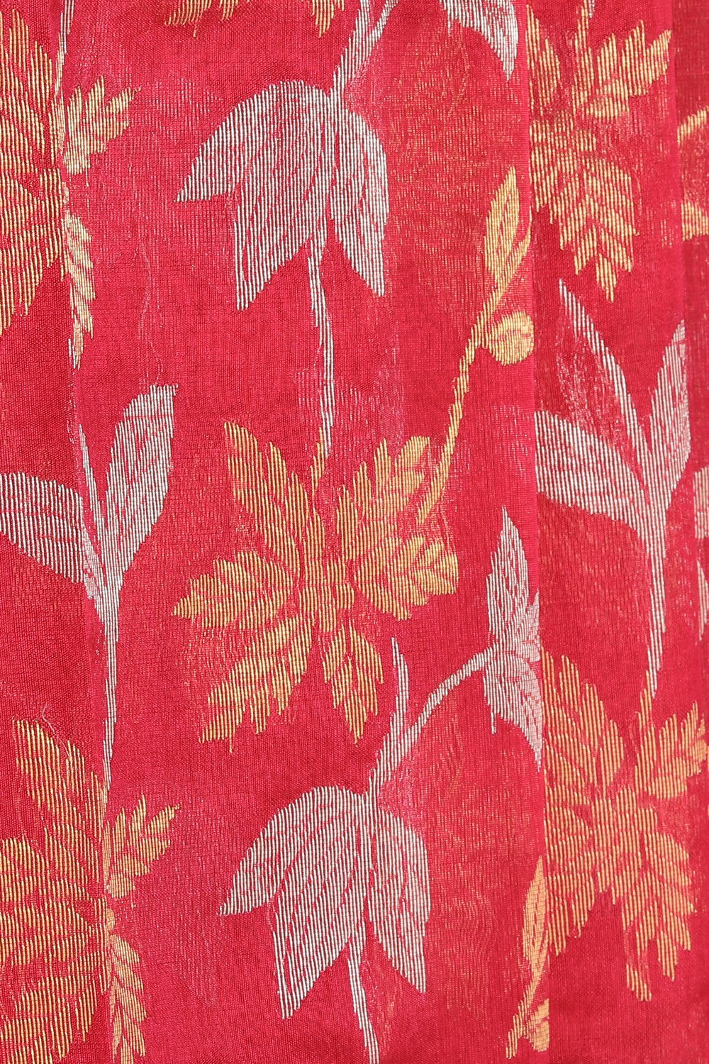 Image of Chanderi Cotton Silk Pink Saree