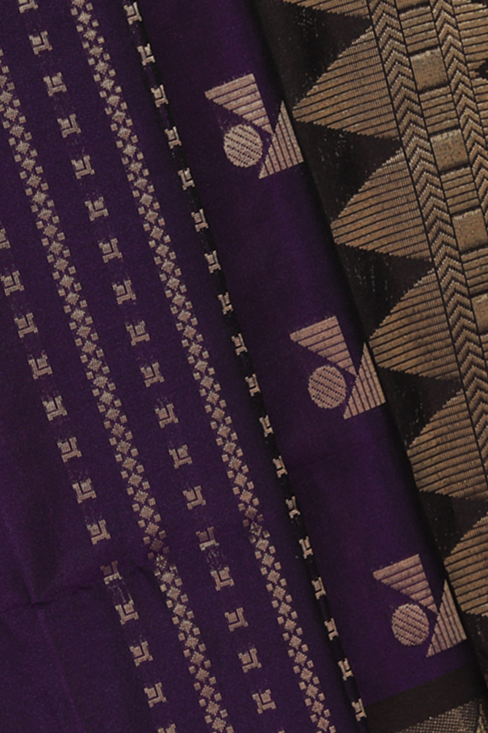 Collection of South Silk Violet Saree in a gallery layout