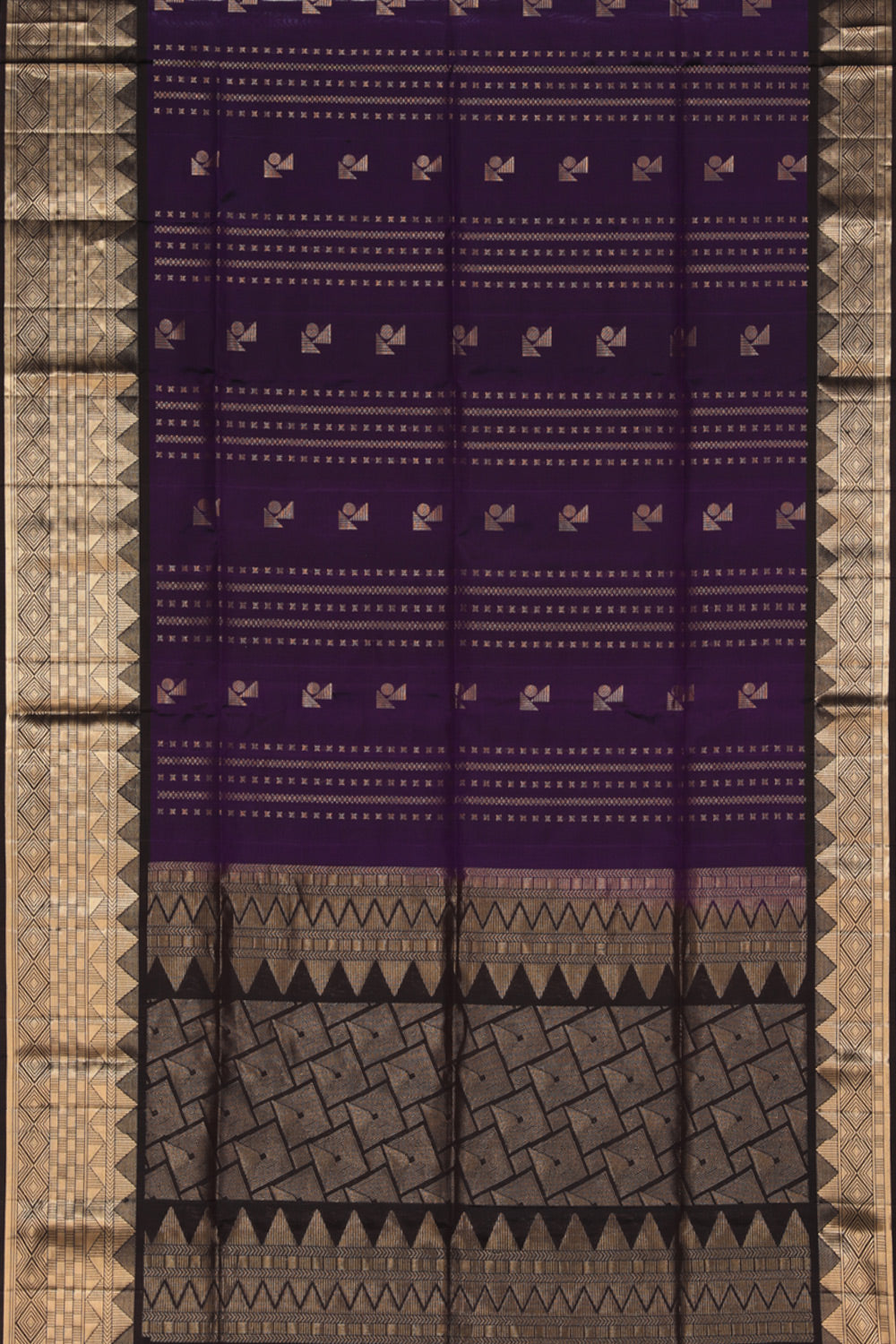 Collection of South Silk Violet Saree in a gallery layout