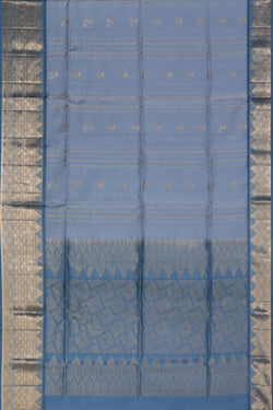 Collection of South Silk Grey Saree in a gallery layout