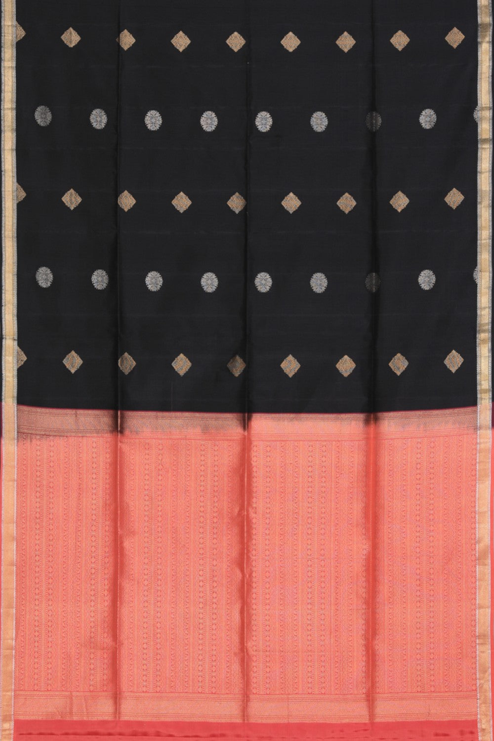 Collection of South Silk Black Saree in a gallery layout