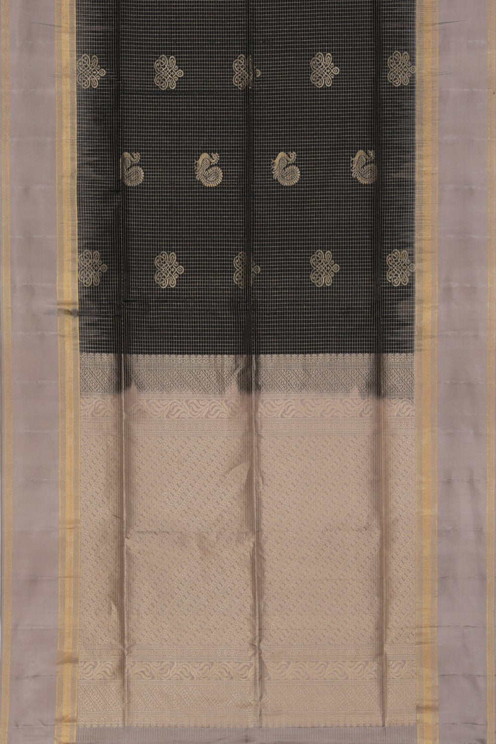 Collection of South Silk Black Saree in a gallery layout